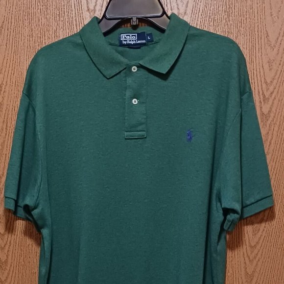 Polo (Ralph Lauren)-(Green)-(Pre-owned)-(New Condition)-(Size L)-$30.00 - Picture 2 of 4